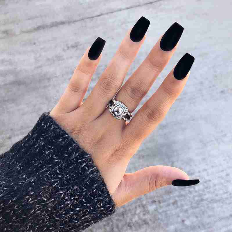 Black Matte Nails