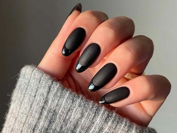 Matte Black Nail Ideas