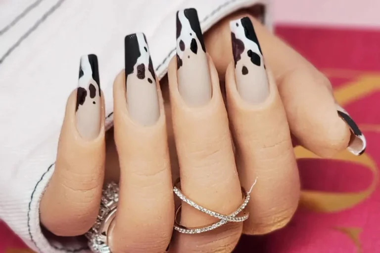 Cow Print Nail Designs