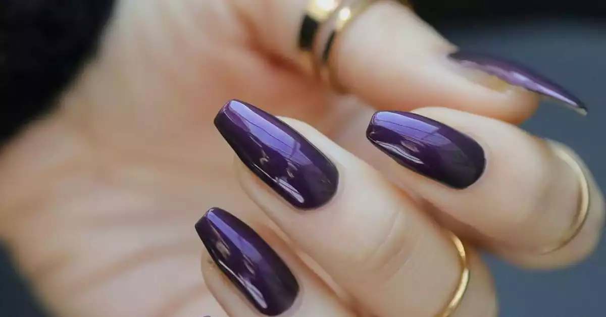 Dark Purple Nail Designs