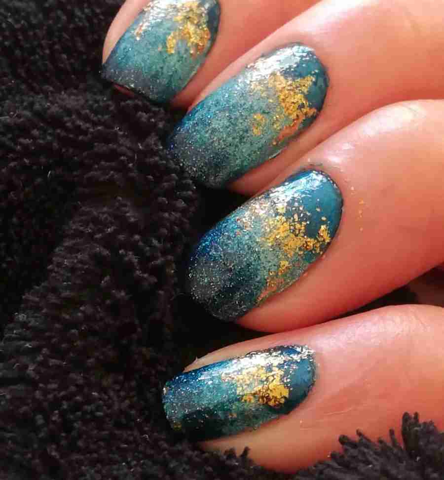 Glittery Blue