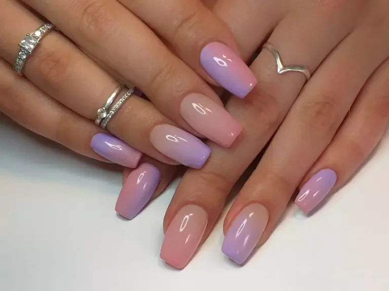 Summer Coffin Nails