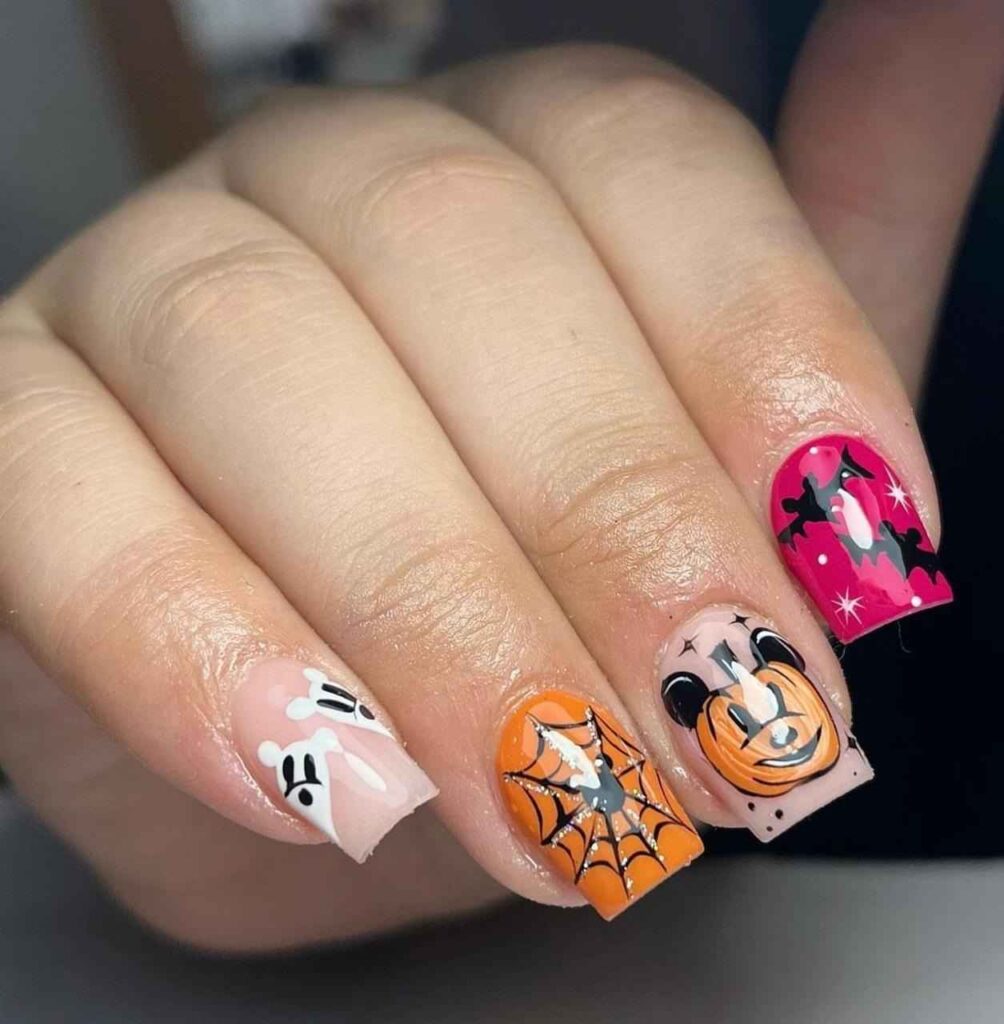 Cute & Spooky Disney Delight Halloween Nails