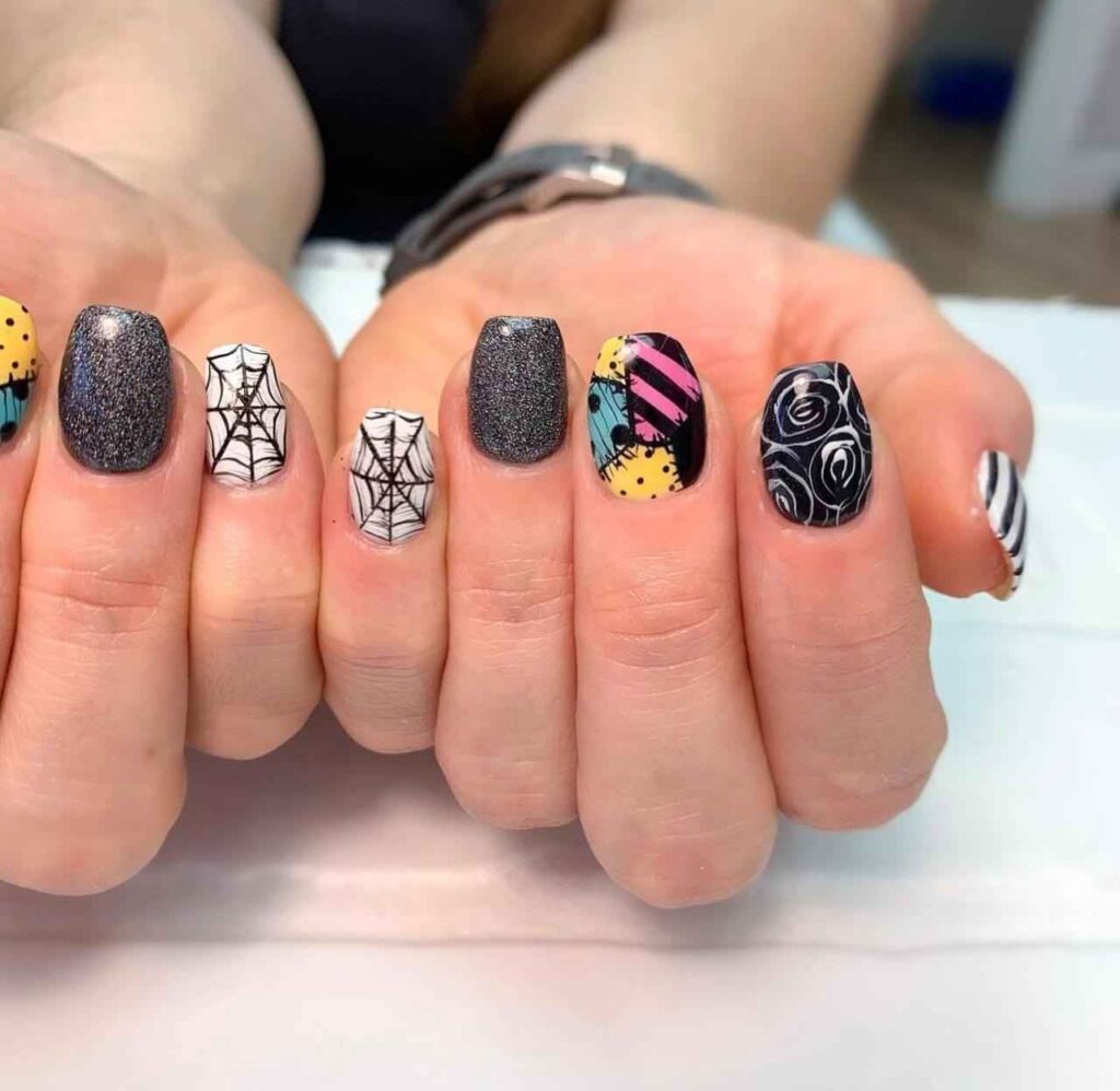 Disney Spooktacular Mix Halloween Nails