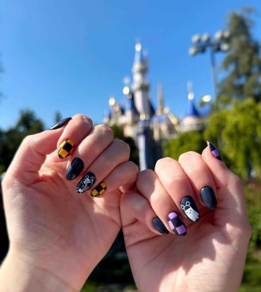 Mickey’s Night Out Disney Halloween Nails