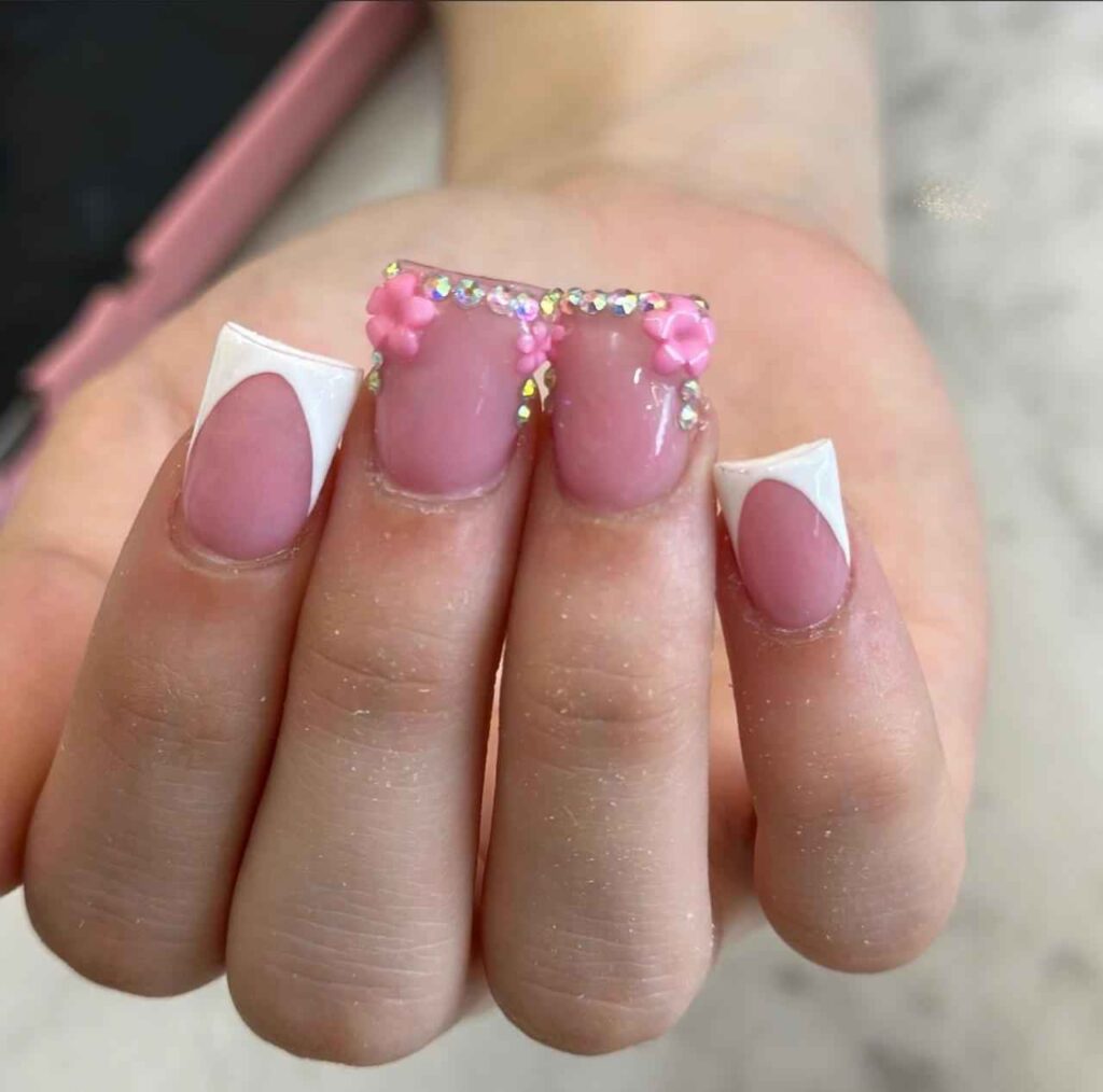 Blossom Delight Duck Nail Designs