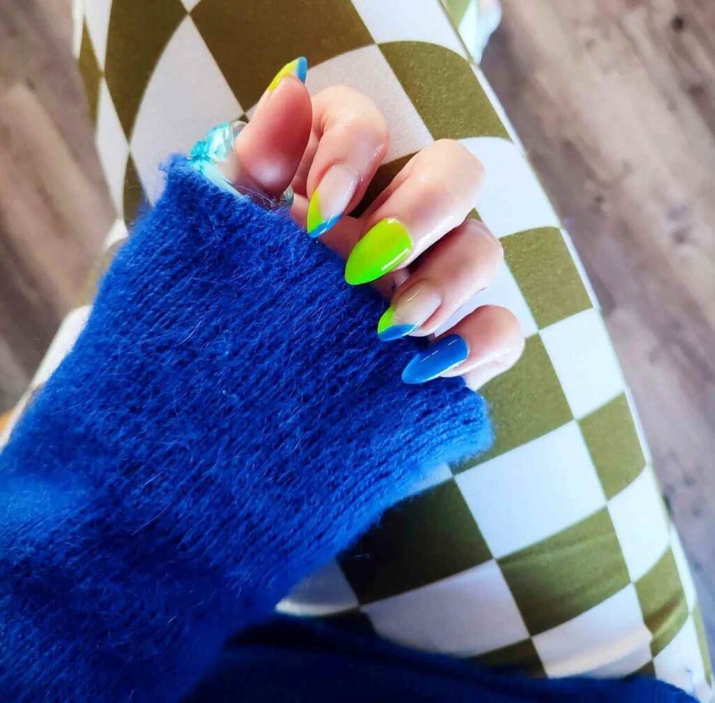 Bold Statement lime green nails