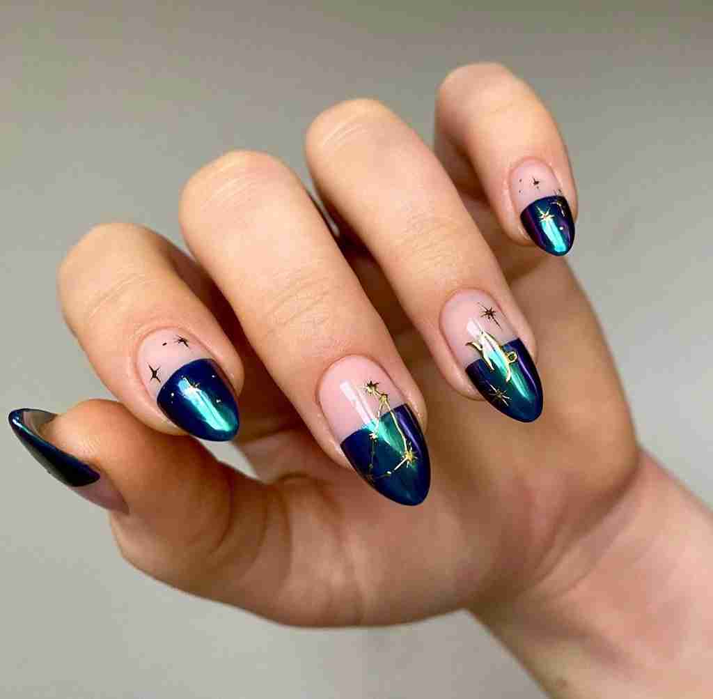 cosmic divide Capricorn nails