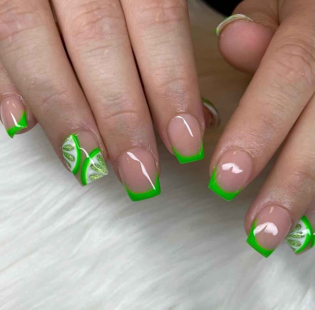 Diagonal Twist nail designs