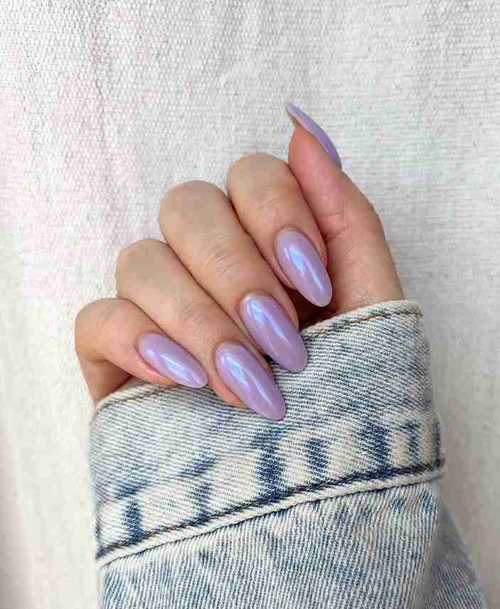 Glossy Round Lavender Shorties