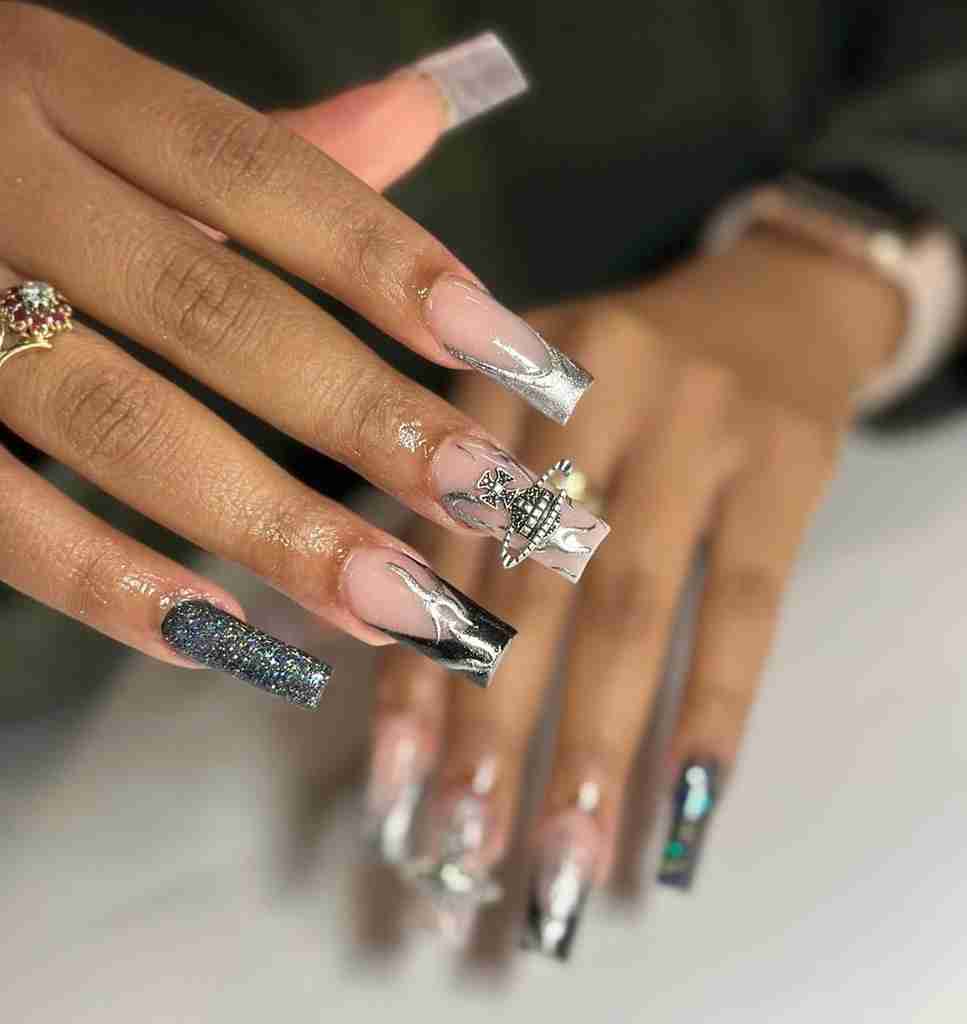 luxury capricorn nail designs