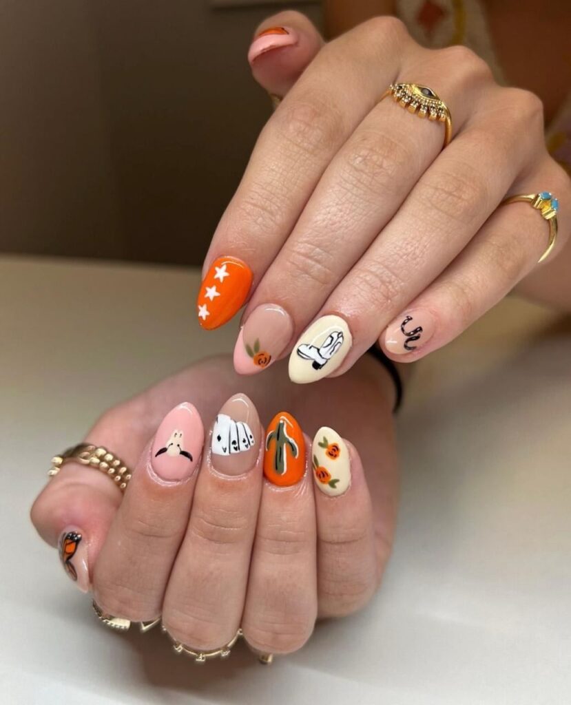 Wild West Icons country nail designs