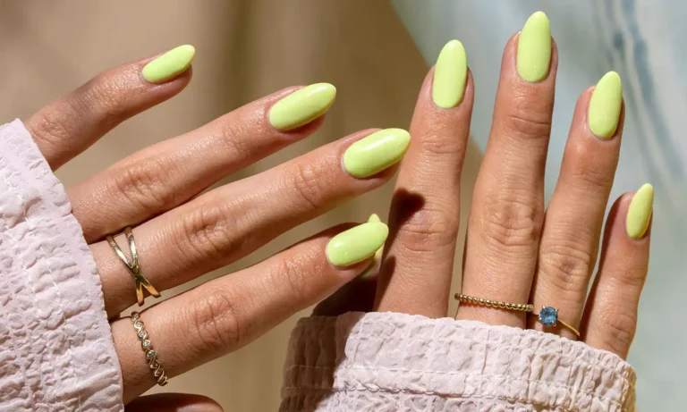 lime green nail designs